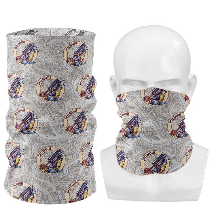 Grey Fishing Neck Gaiter (Facemask) - Tipsy Rooster
